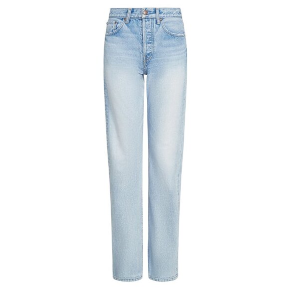 24. AFLALO Orwell Jean in Rigid Denim Salt Air $430 EUC Sz 27 - Picture 1 of 9